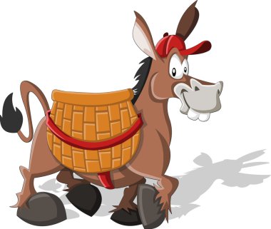 Cartoon donkey