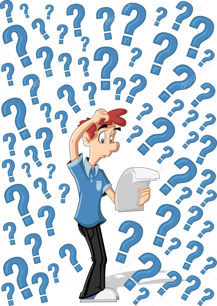 Confused cartoon Vector Art Stock Images | Depositphotos