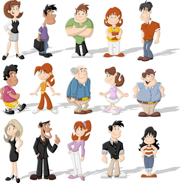 Cartoon people — Stock Vector