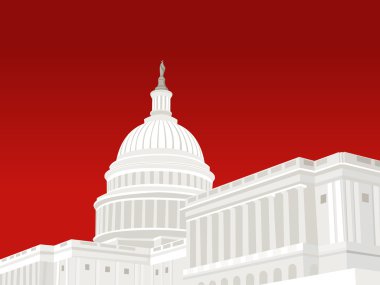Capitol Building in Washington DC clipart