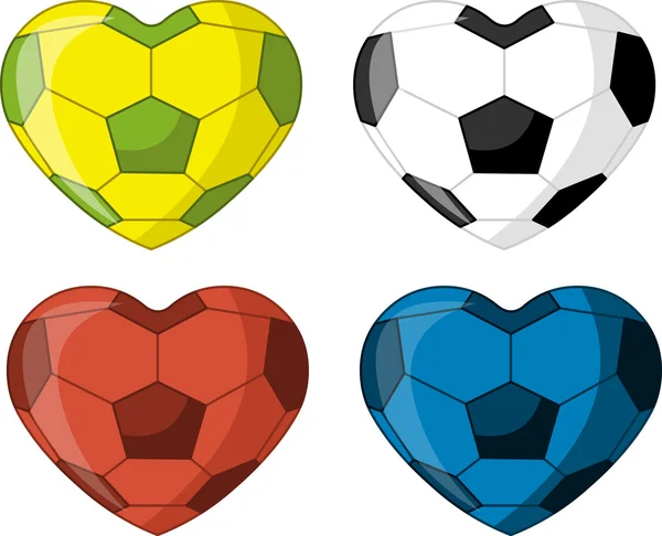 Bola en forma de corazón — Vector de stock