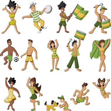 Brazilian people clipart