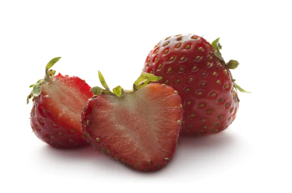 Meyve: çilek beyaz izole