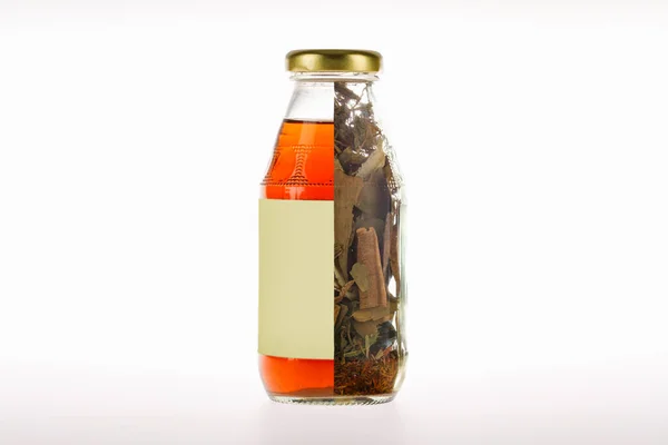 Extrato Produto Bebida Orgânica Natural Publicidade Ervas Secas Para Editorial — Fotografia de Stock