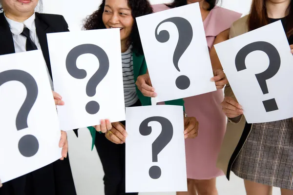 Studio Shot Unrecognizable Unidentified Faceless Female Staff Officer Business Suit — Stock Photo, Image