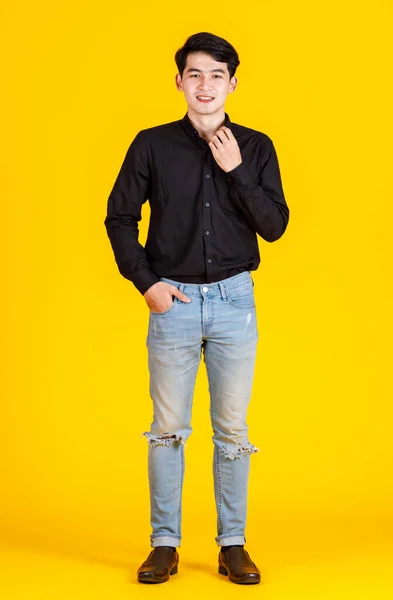 Portrait Studio Shot Millennial Asian Professional Successful Male Businessman Casual — Stock Photo, Image