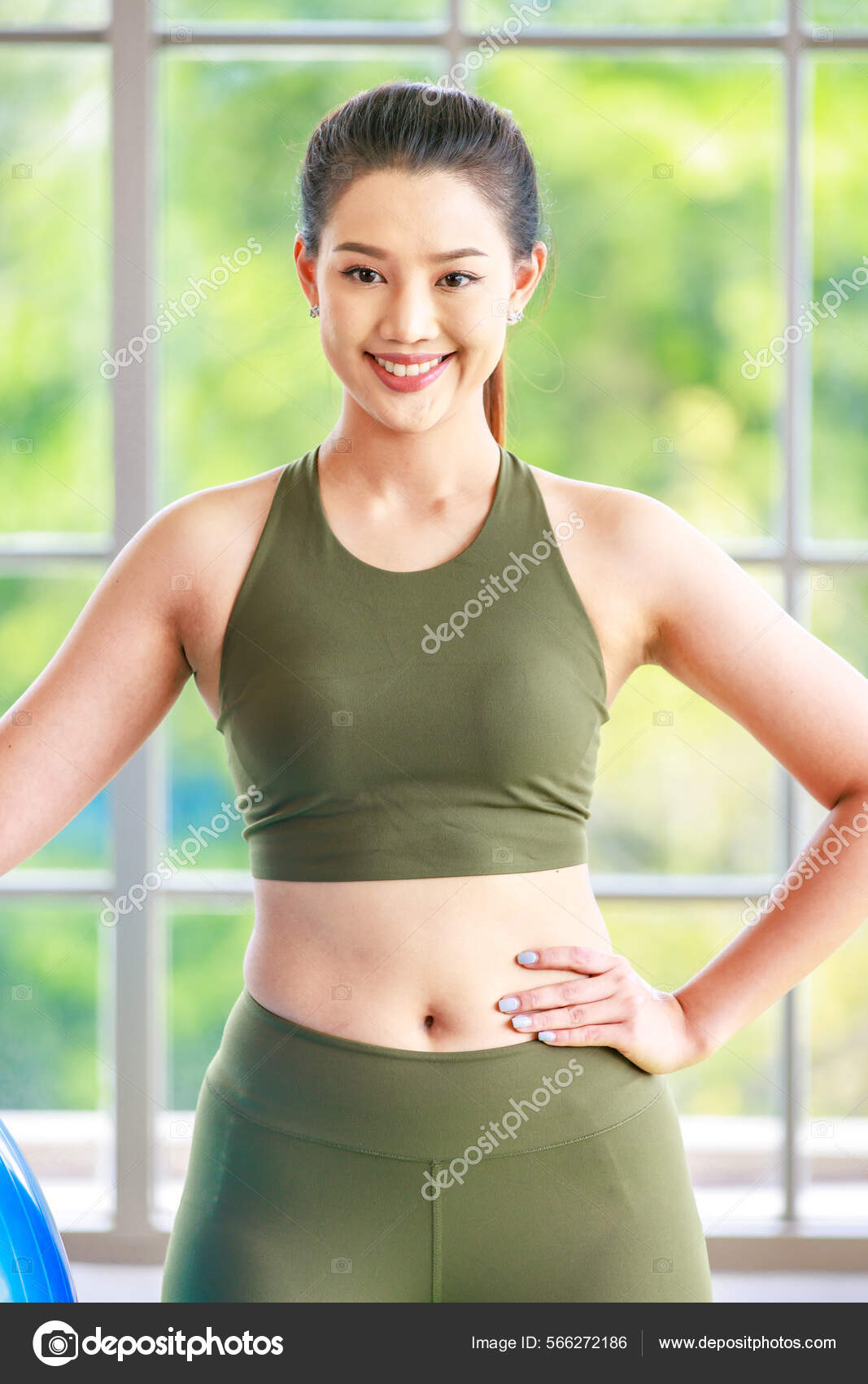 Millennial Asian Young Healthy Slim Strong Sexy Female Sporty Model Stock  Photo by ©bangkokclickstudio 566272186