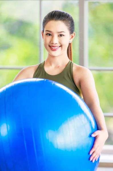 Millennial Asian Young Healthy Slim Strong Sexy Female Sporty Model — ストック写真