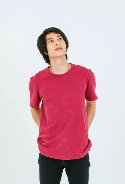 Portrait Isolated Cutout Full Body Studio Shot Asian Young Handsome — 스톡 사진