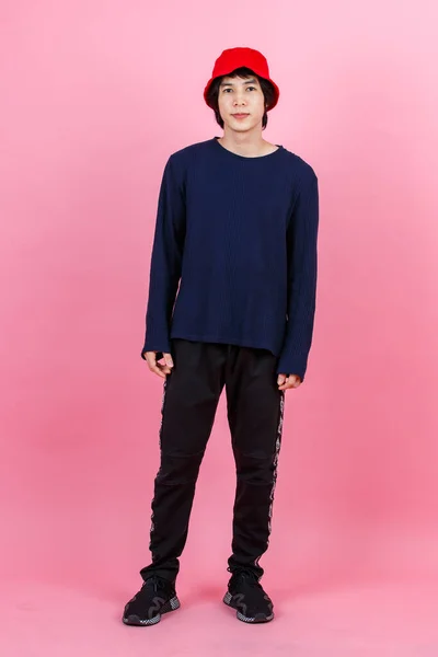 Portrait Studio Shot Asian Young Urban Teen Fashion Male Model — Fotografia de Stock