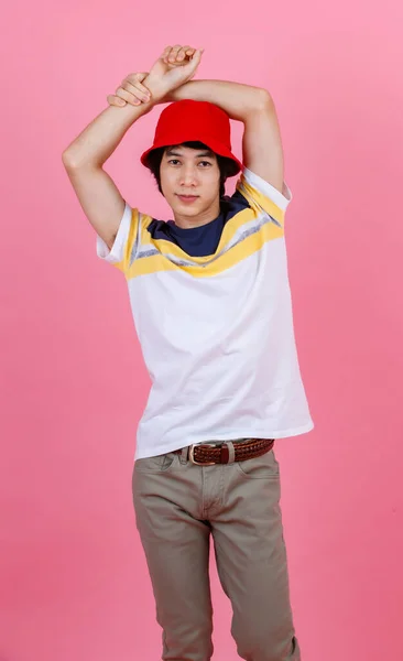 Portrait Studio Shot Asian Young Handsome Urban Teenager Fashion Male — 스톡 사진