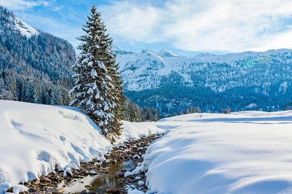 Las Montañas Cubiertas Nieve Reflejan Maravillosamente Las Aguas Cristalinas Este — Foto de Stock