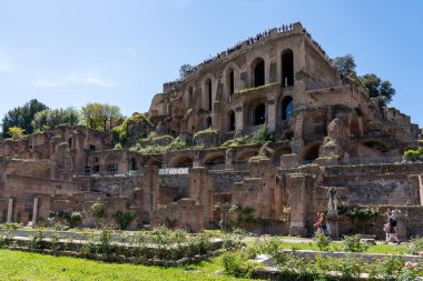 View from Via Nova at Domus Tiberiana in Rome