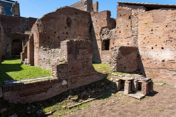 Remains Ancient Underfloor Heating Ancient Rome — Stockfoto