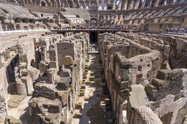 Rome Italy 2022 Details Part Colosseum Rome Used Underground Arena — 图库照片