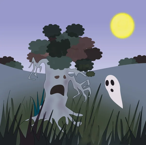 Spooky Tree Stock Picture