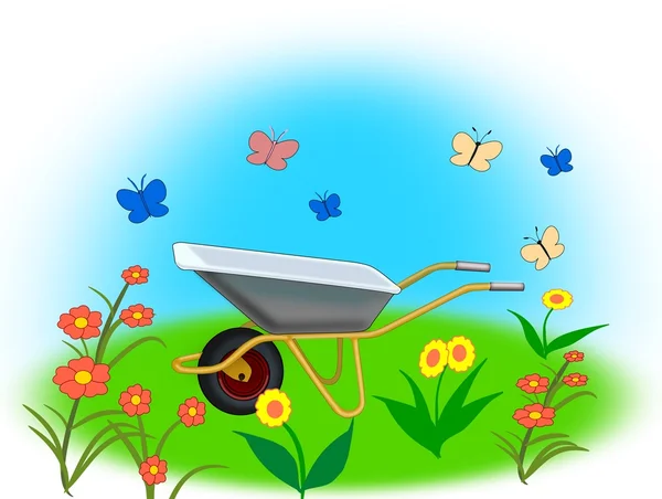 Wheelbarrow Stock Image