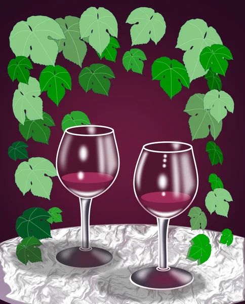 Kieliszki do wina — Zdjęcie stockowe