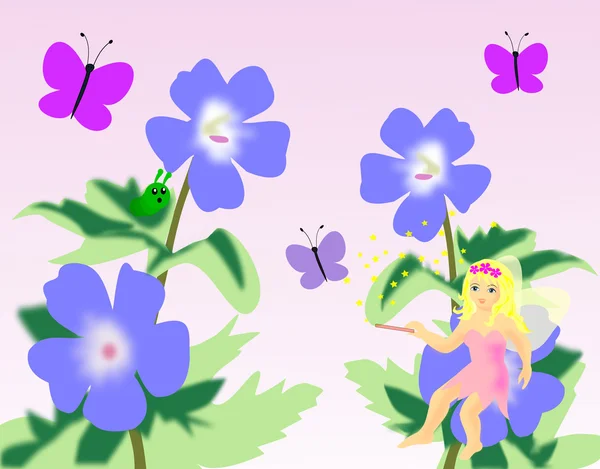 Little Flower Fairy — Stock Photo, Image