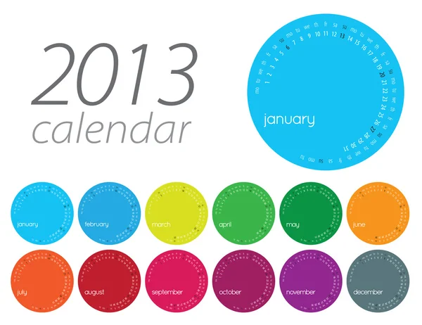 Kalender 2013 — Stockvector