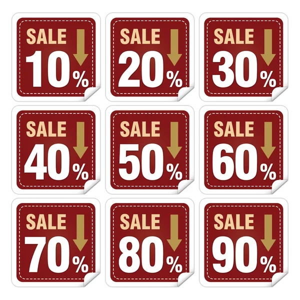 Discount labels — Stock Vector