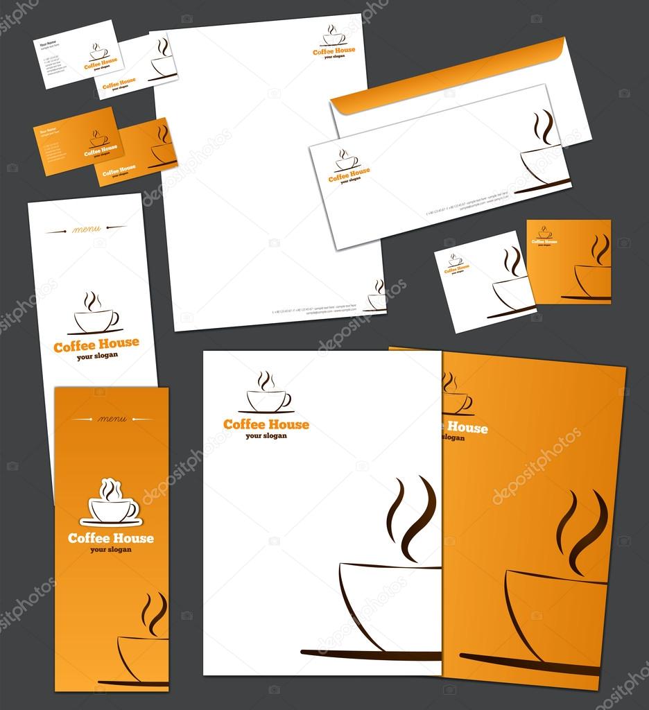 Corporate identity template and vector stationery set