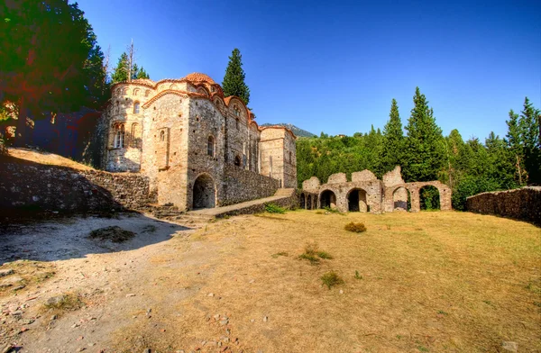 Містичний Mystras, церква Panayia Одигітрія — стокове фото
