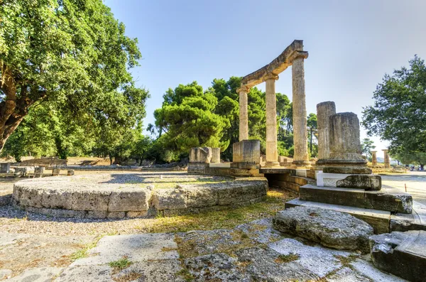 Древнее место Олимпии, Греция — стоковое фото