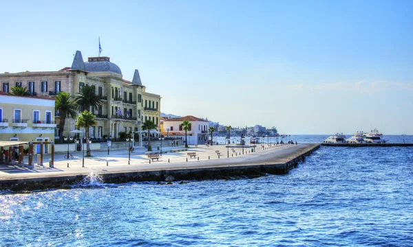 Красивий грецький острів, острові Spetses — стокове фото