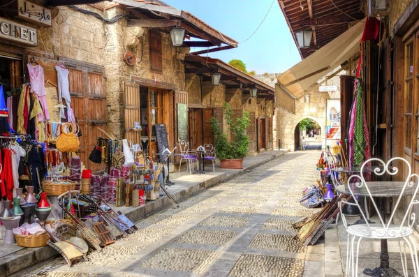 Souk pedonal, Byblos, Líbano — Fotografia de Stock