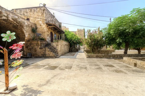 Plaza del viejo zoco, Byblos, Líbano — Foto de Stock