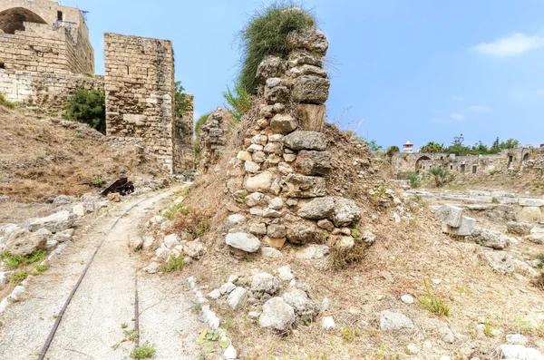 Křižácký hrad, byblos, Libanon — Stock fotografie