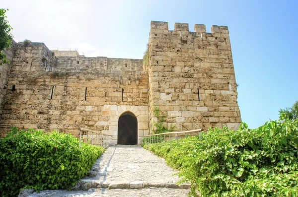Crusader kasteel, byblos, Libanon — Stockfoto
