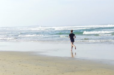 çıplak ayakla çalışan, pacific beach