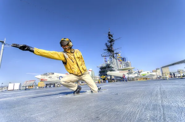 USS midway Muzeum, san diego — Zdjęcie stockowe