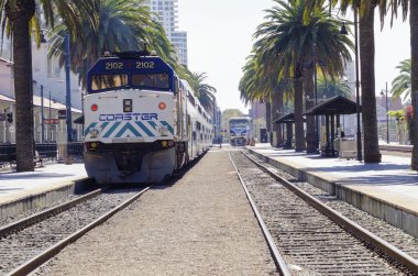 tramvay, san diego, santa fe depo
