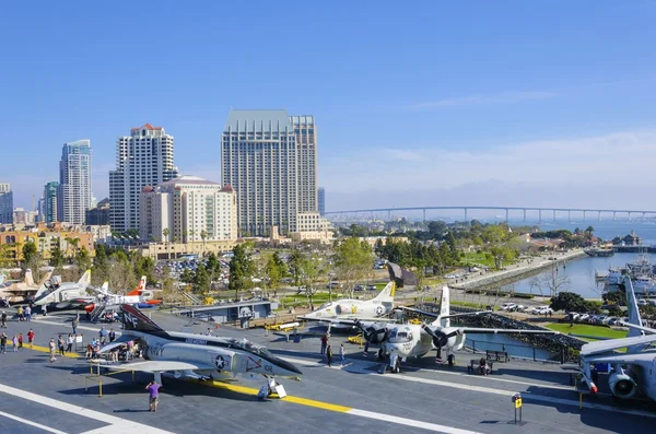 USS Midway Museum, Сан Диего — стоковое фото