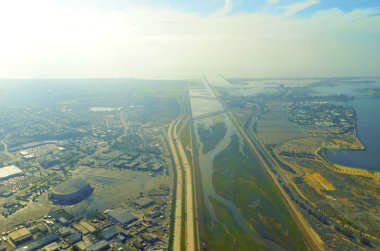 san diego Nehri'nin havadan görünümü