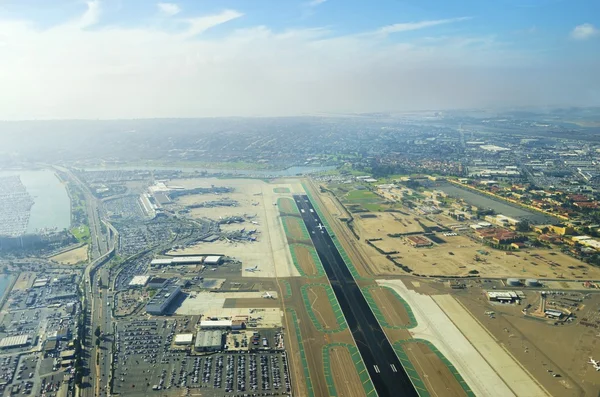 Vista aérea do aeroporto de San Diego — Fotografia de Stock