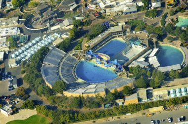 Aerial view of Seaworld, San Diego clipart