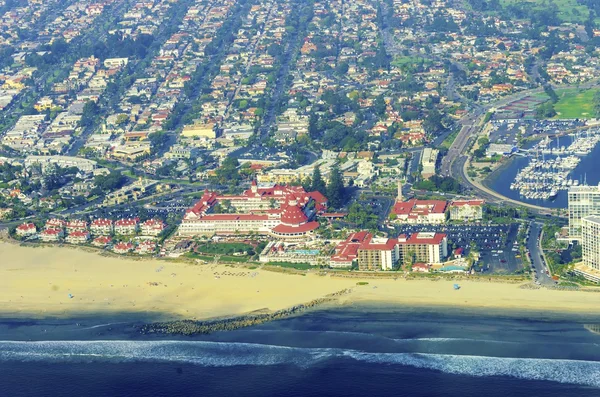 Aerial view of Coronado Island, San Diego — Stock Photo, Image