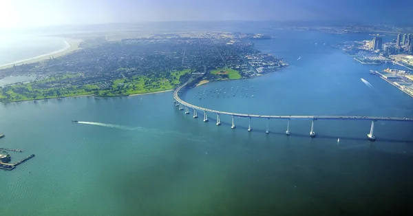 Coronado Adası, san diego havadan görünümü — Stok fotoğraf