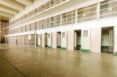 Alcatraz d blok cellhouse, san francisco, california