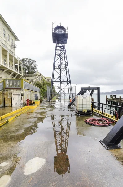 Alcatraz guard tower, san francisco, Kalifornien — Stockfoto