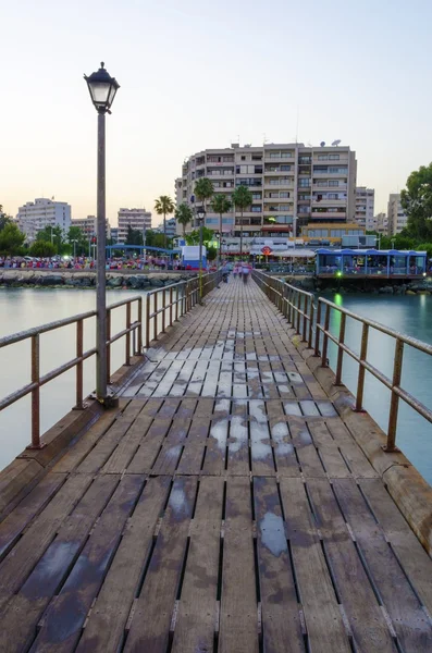 Enaerios pier, Limassol, Cyprus — Stock Photo, Image