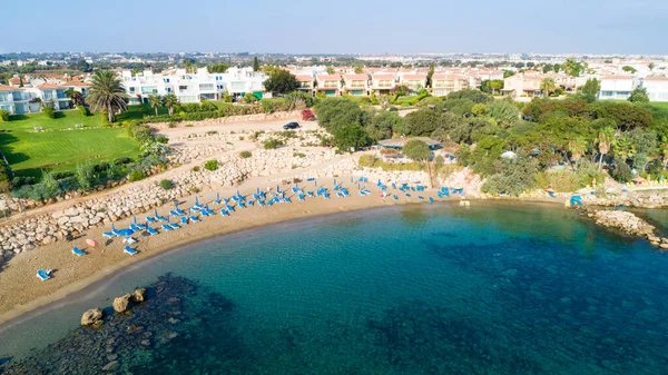 Vista Aérea Playa Sirena Protaras Paralimni Famagusta Chipre Famosa Atracción —  Fotos de Stock