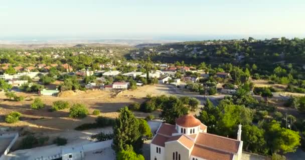 Imágenes Aéreas Drones Del Nuevo Pueblo Souni Zanakia Limassol Chipre — Vídeos de Stock