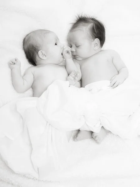 Twee baby — Stockfoto