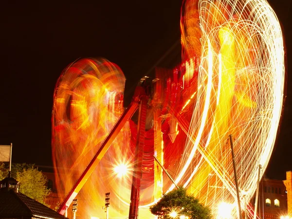 Carrossel para a festa Lodz — Fotografia de Stock