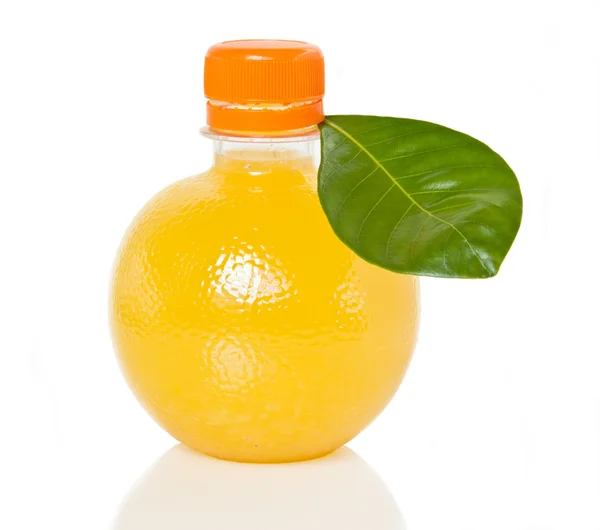 Пляшка апельсинового соку — стокове фото